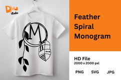 Feather Arc Monogram Product Image 1