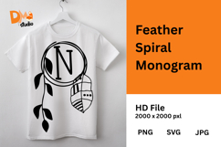 Feather Arc Monogram Product Image 1