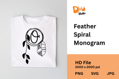 Feather Arc Monogram Product Image 1