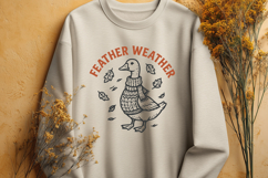 Fall Goose SVG Bundle | Funny Autumn Pun Cute Goose PNG Set Product Image 5