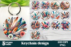 Animal keychain bundle | Animal keyring | Flower keychain Product Image 3