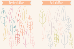 Hand Drawn Colored Feathers | Bird, Tattoo, Boho Aztec Decor Product Image 9