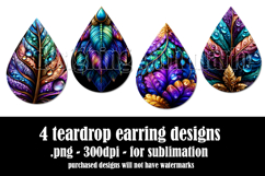 Boho Teardrop Earring, Pretty Feathers Earring Designs, s2 Product Image 2