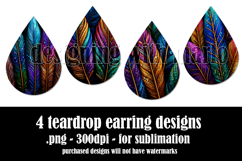 Boho Teardrop Earring, Pretty Feathers Earring Designs, s3 Product Image 2