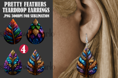 Boho Teardrop Earring, Pretty Feathers Earring Designs, s4 Product Image 1
