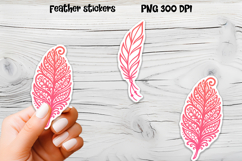Bird feather stickers | Summer PNG stickers design Product Image 1