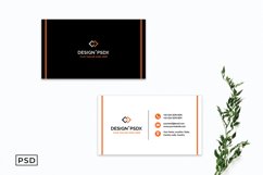 Modern Black &amp; White Business Card Template Product Image 1
