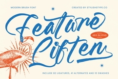 Feature Liften - Modern Brush Font Product Image 1