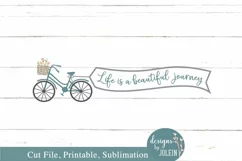 Life is a beautiful journey banner - SVG, Sublimation, Print Product Image 3