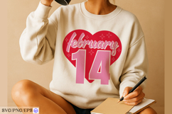 February 14 Valentine Quote SVG PNG Design Product Image 3