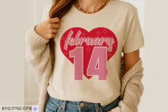 February 14 Valentine Quote SVG PNG Design Product Image 4