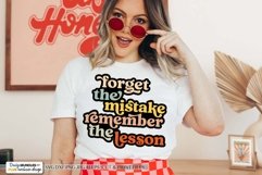 Forget The Mistake SVG | Retro Motivational Design Product Image 1
