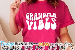 Grandma Vibes SVG | Mother's Day Design Product Image 1