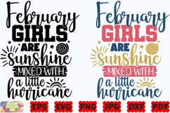 February Girls Are Sunshine Mixed With A Little Hurricane Product Image 2