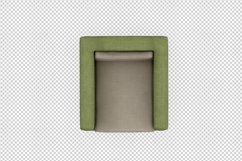 Isometric Arm Chair 3D isolated render Product Image 1