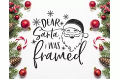 Dear Santa i was framed SVG, Christmas Svg, Christmas Product Image 2