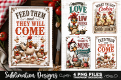 Funny Kitchen Towel 4 PNG Retro PNG Sublimation Product Image 3