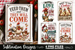 Funny Kitchen Towel 4 PNG Retro PNG Sublimation Product Image 3