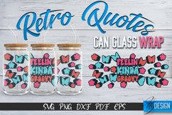 Retro Glass Can Wrap Design | Retro Quotes | SVG File v.3 Product Image 1