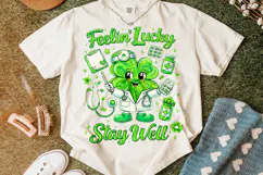 Feeling Lucky PNG, St Patrick's Day Nurse PNG, Lucky Nurse Product Image 6