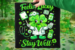 Feeling Lucky PNG, St Patrick's Day Nurse PNG, Lucky Nurse Product Image 1