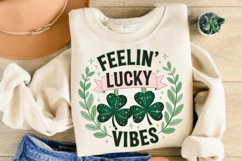 Feelin’ Lucky Vibes PNG, St. Patrick’s Day PNG Product Image 3