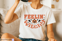 Feelin’ Witchy SVG Halloween Witch PNG T-shirt Design Product Image 1