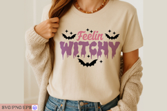 Feelin Witchy Sassy Funny Halloween Quote SVG PNG Product Image 2