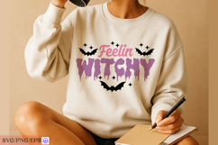 Feelin Witchy Sassy Funny Halloween Quote SVG PNG Product Image 4