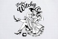Vintage Pin-up Girls Halloween, Halloween Sublimation Product Image 1