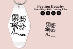 feeling beachy summer quotes keychain svg cutting files or sublimation files for keychain