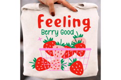 Feeling Berry Good Strawberry PNG, Cute Fruit Design Product Image 2