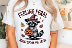Feeling Feral might spook you later, Retro Sarcastic Spooky Product Image 6