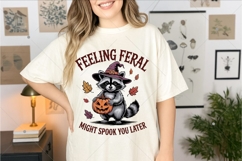 Feeling Feral might spook you later, Retro Sarcastic Spooky Product Image 7