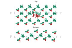 feeling jolly 40oz quencher tumbler sublimation full wrap high resolution transparant background