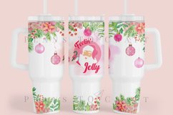 feeling jolly 40oz quencher tumbler sublimation full wrap high resolution transparant background