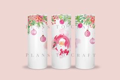feeling jolly skinny tumbler sublimation wrap with high resolution and transparant background are for 20oz and 30oz skinny tumbler