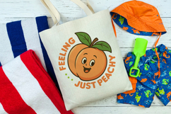 Peach Sublimation Design | Feeling Peachy | Just Peachy PNG Product Image 2