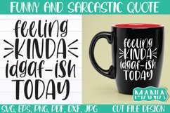 Feeling Kinda Idgaf-ish Today Svg Cut File, Funny Quote Svg Product Image 1