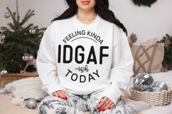 Feeling Kinda IDGAF-ish Today SVG, Funny SVG, Sarcastic SVG Product Image 2