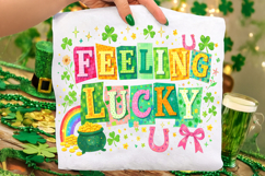 Feeling Lucky PNG, St Patrick's Day PNG, Lucky Day PNG Product Image 2