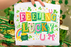Feeling Lucky PNG, St Patrick's Day PNG, Lucky Day PNG Product Image 2