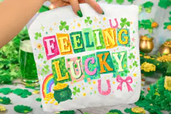 Feeling Lucky PNG, St Patrick's Day PNG, Lucky Day PNG Product Image 1
