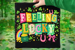 Feeling Lucky PNG, St Patrick's Day PNG, Lucky Day PNG Product Image 7