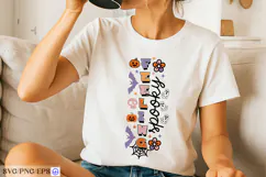 Retro Halloween Feeling Spooky SVG PNG T-shirt Design Product Image 2