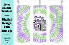 Feeling Spooky Halloween Skellie 20 oz Skinny Tumbler png Product Image 1