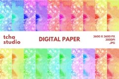Feeling Watercolor Digital Papers Glitter Background Product Image 1