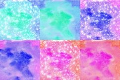Feeling Watercolor Digital Papers Glitter Background Product Image 2