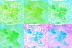 Feeling Watercolor Digital Papers Glitter Background Product Image 4