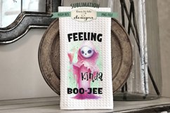 Here For the Boos | Feeling BooJee | Dish Towel Sublimation Product Image 2